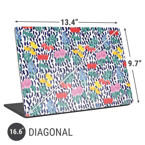 Bouffants and Broken Hearts Bouquets Print Universal Laptop 16.6in (13.4 x 9.7in) Skin